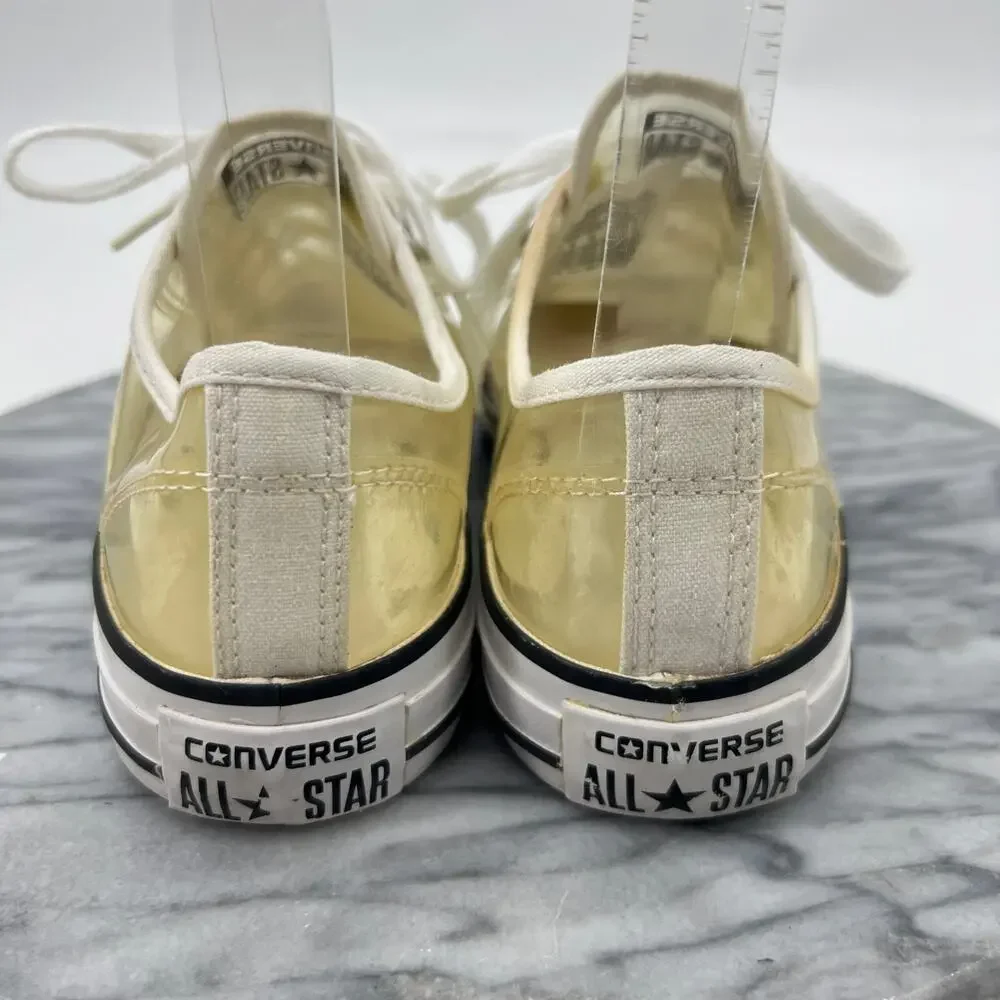 Converse Shoes Womens 8 Clear Plastic Sneakers Chucks All Star Lace Up 148633C - Picture 5 of 12